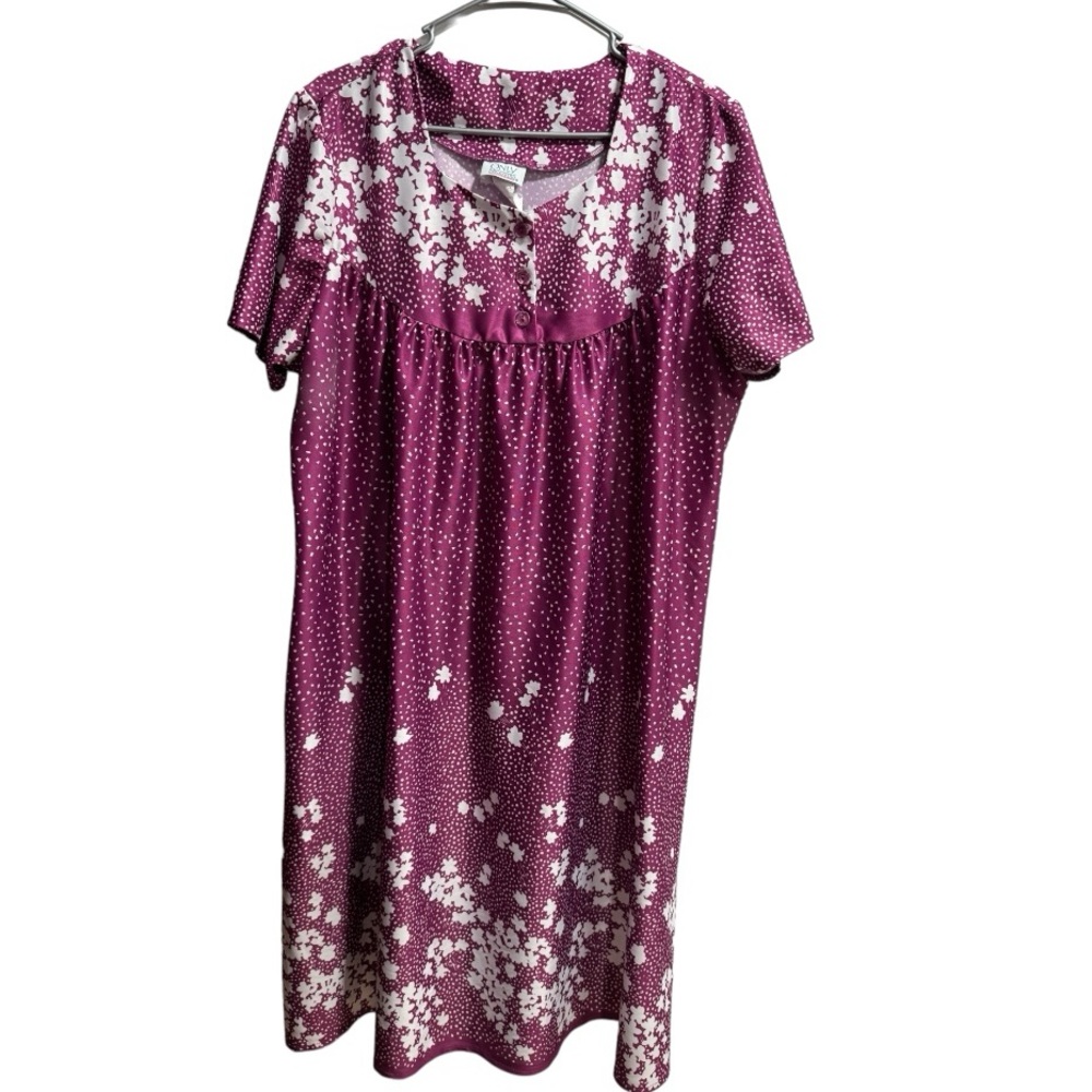 Lot of 4 Grandmas Housedress Nightgowns MuMu, Size Large - Picture 3 of 16